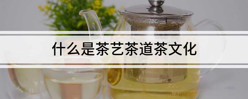 什么是茶艺茶道茶文化(图1)