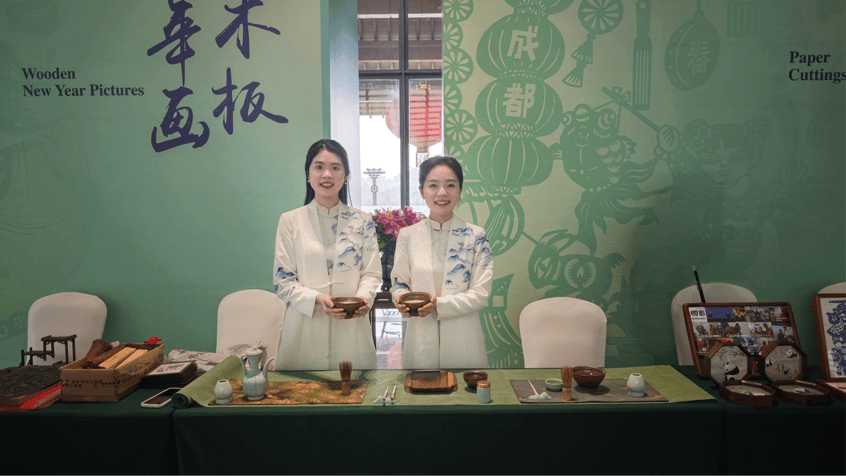 在这场大会上雅安蒙顶山茶展现非遗魅力(图2)